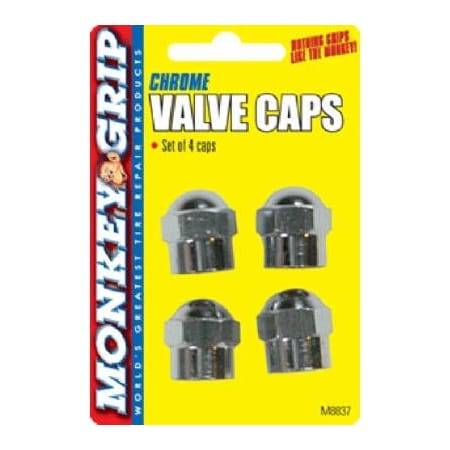 Hopkins 4PK CHR Hex Valved Cap 22-5-08837-M